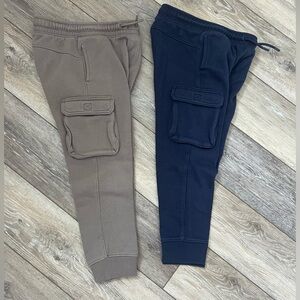 Kids 2xFleece cargo joggers size S(6/7)